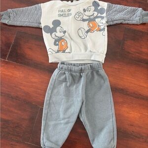 Disney Mickey Mouse Blue Sweatsuit - Cozy Fleece